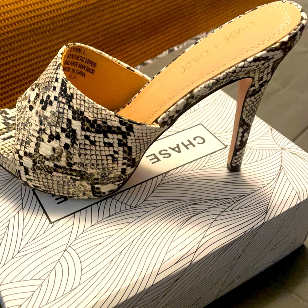 Never worn slip on heel